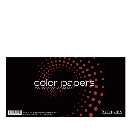 200-pack SCRUPLES Color Papers (10" x 5")